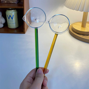 Sáng Tạo Đầy Màu Sắc Dài Xử Lý Nhà Bếp Khuấy Muỗng Quà Tặng Handmade Tái Sử Dụng Kẹo Thủy Tinh Muỗng Cho Trà Sữa Cà Phê Mật Ong - Product Image 2