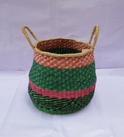 Paniers de rangement multifonctionnels en jonc de mer colorés, écologiques, certifiés CE, de haute qualité, gain de place, avec logo personnalisé pour table à langer bébé
