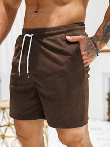 Pantaloncini sportivi in poliestere da uomo semplici Casual corti da uomo - Product Image 3