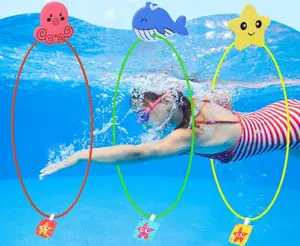 2023 anneaux de natation de plongée piscine jouets jeux ensemble cerceaux de natation cerceaux de plongée piscine natation anneau coloré jouets de plongée