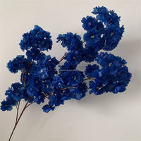B-563 Branches de cerisier de haute qualité pour mariage, centre de table, branches d'arbre en soie, cerisier bleu royal