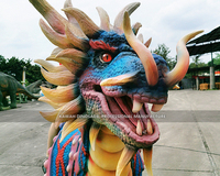 Manège de dinosaure animatronique, dragon chinois électrique grandeur nature, Kylin marchant, manège pour enfants à vendre