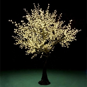 Ngoài trời giáng sinh lễ hội trang trí nội thất 10ft nhân tạo ấm trắng sáng LED cây hoa anh đào ánh sáng vườn cảnh quan decking - Product Image 4