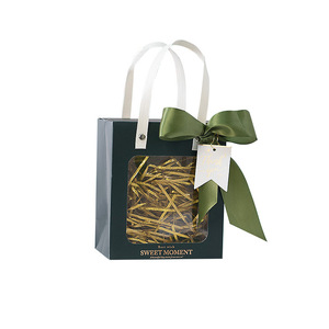 Bolsa de papel con ventana abierta Precio al por mayor Bolsa de papel pequeña con regalo Bolsa de regalo de alto nivel de apariencia Origen de Vietnam - Product Image 1