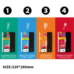 Three-hole Coil Loose-leaf American A4 Notebook PP Cover with Paging Pockets American Students - Product Image 5