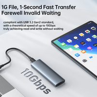 Harga pabrik kualitas tinggi USB3.1 TYPE-C Hard Drive kecepatan tinggi M.2 SSD 10Gbps NVME SATA 4TB Hard Drive eksternal