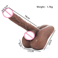 Black Pennis Anal Dildo for Women, Popular Sex Toys