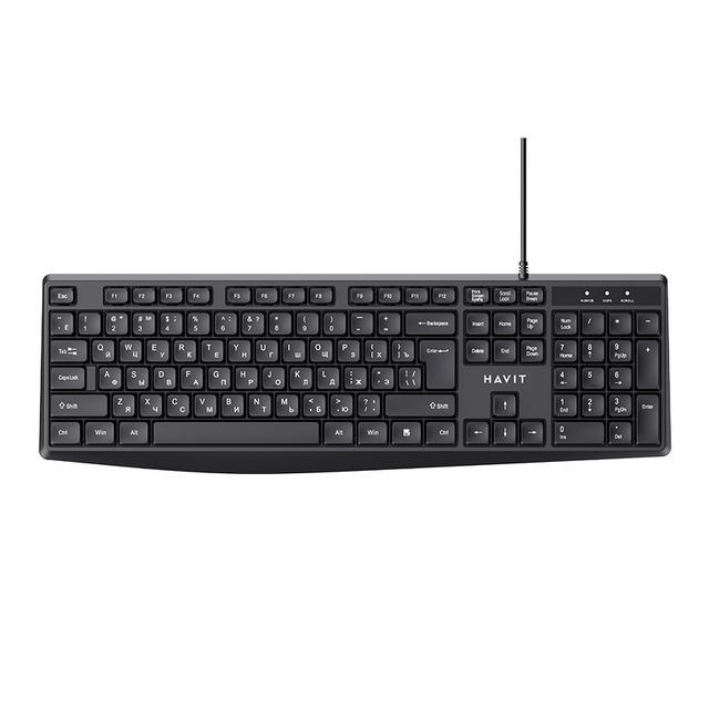 Havit KB2006 Pro Factory Wholesale USB Keyboard Ergonomic Optical Keyboard Factory Computer Office Wired Keyboard