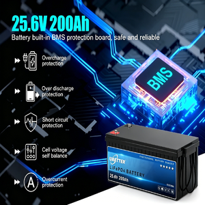 미국 독일산 재충전 가능 리튬 배터리 12V 24V 50Ah 200AH  Lifepo4 배터리 팩 48V RV, 야외 캠핑용 발전소 - Product Image 2