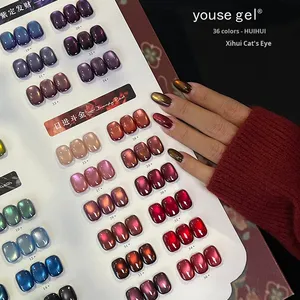 Youse Nail Suppliers – Kit professionnel de vernis <span class=keywords><strong>gel</strong></span> œil de chat 15 ml, 36 couleurs, sans TPO ni HEMA, longue tenue, OEM ODM - Product Image 2