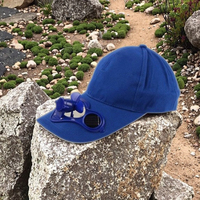 Casquette de baseball sportive avec logo personnalisé en gros Chapeau de papa Tissu Oxford Fan-Puff solaire imprimé pour l'escalade en plein air Motif brodé
