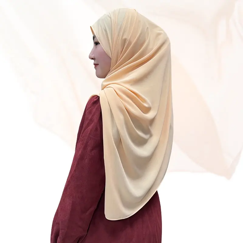 wholesale scarfs muslim hijabs Plain color Ethnic Scarves Shawls chiffon fabric with underscarf textile fabrics tudung bawal