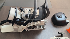 MS661 MS651 2-Stroke 91.1cc Gas Powered, Cordless Chain <b>Saw</b> with 36 Inch Chain and Bar <b>Power</b> Chainsaw - Product Image 4