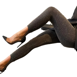 Linto 2025 Leggings de Yoga Casuales de Cintura Alta, Pantalones Ajustados Brillantes sin Costuras para Mujer, Primavera Otoño - Product Image 1