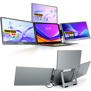 จอแสดงผลพกพาขนาด 15.6 นิ้วแบบสามจอ ตัวช่วยเพิ่มประสิทธิภาพสำหรับเกมเมอร์และผู้ที่ชื่นชอบมัลติมีเดีย - Product Image 1