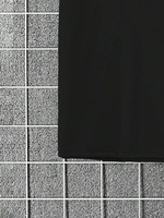 Conjunto de camiseta y pantalones cortos de algodón negro para hombre, cuello redondo, manga corta, color sólido, transpirable.
