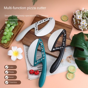 Nouveaux outils de pâtisserie, couvercle de protection en acier inoxydable, couteau à découper multifonctionnel antidérapant pour gâteau et <span class=keywords><strong>pizza</strong></span> - Product Image 2