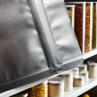 Sacs en mylar à fermeture éclair avec logo personnalisé très vendus Sacs en aluminium comprenant des absorbeurs d'oxygène pour le stockage de liquides alimentaires pour masques chirurgicaux
