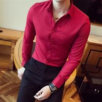 Conjunto de camisa y pantalón formal para hombre, traje de negocios de manga larga para oficina, uniforme suave, transpirable y ligero para primavera y verano