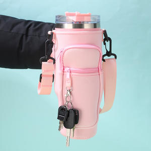 กระเป๋าใส่กระติกน้ำพกพาขนาด40ออนซ์กระเป๋าใส่ถ้วยและ<span class=keywords><strong>ที่</strong></span>ใส่ขวดน้ำในรถยนต์ที่ทนทานพร้อมสายรัด<span class=keywords><strong>ผ้า</strong></span>อุปกรณ์เสริมสำหรับยิมวิ่งดำน้ำ - Product Image 3