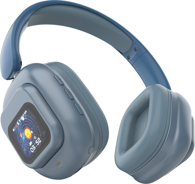 OEM Magnetic Touch Screen Bluetooth Headphones Wireless Over Ear HIFI Stereo Headphone