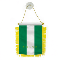 Drapeau national du Nigeria, mini-drapeau en polyester 15*10 cm, décoration nationale pour les événements sportifs scolaires, festivals patriotiques