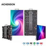 Layar LED Indoor Kabinet Aluminium Ringan P2.97 500*500mm untuk Acara Roadshow Sementara dan Tampilan Iklan di Lokasi