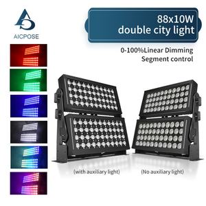 Equipo de Iluminación para Escenarios, Proyector de Pared RGB para Exteriores DMX, IP65, 88x10w, Luz de Color Doble - Product Image 2