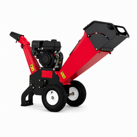 Broyeur de bois 100 mm, déchiqueteuse à essence 7 CV, broyeur de branches à tambour, machine de découpe pour jardin et arbres, idéal pour l'élagage des vergers