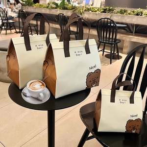 กระเป๋าเก็บความเย็นแบบกำหนดเอง  กระเป๋าเก็บอุณหภูมิสำหรับส่งอาหาร  บรรจุภัณฑ์รีไซเคิลได้  กระเป๋าใส่อาหารแบบนำกลับบ้าน - Product Image 4