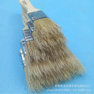 Pincel plano Yichen 2 de cerdas de cerdo puras, mango delgado de 8 mm, resistente al agua, para pintar, herramienta de pintura. - Product Image 4