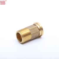 Adaptateur de raccord hexagonal fileté G1 femelle vers G3/4 mâle, en laiton, avec écrou de couplage pour tuyaux, filetages BSPP/BSPT, raccords de plomberie haute pression