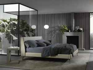 <span class=keywords><strong>Cama</strong></span> Moderna, Cómoda y Duradera, con Tapizado de Chenilla, Altura Ajustable, Base de Almacenamiento, Cabecera de Madera, Resorte Vertical Lineal - Product Image 1