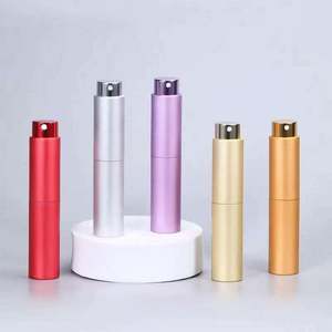 Atomizador de Perfume de Aluminio y Vidrio Multicolor de 5ml y 10ml, Recargable, con Acabado Esmerilado, 100 Unidades, Impresión Serigráfica - Product Image 2