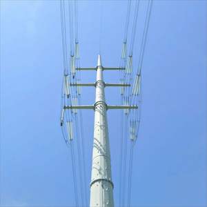Tour en treillis d'acier lourd pour ligne de transmission électrique haute tension avec protection galvanisée à chaud - Product Image 3