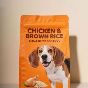 Sac à fond carré avec fermeture éclair et poignée, imprimé avec logo personnalisé, résistant à l'humidité, en PE de qualité alimentaire, pour litière pour chat - Product Image 4