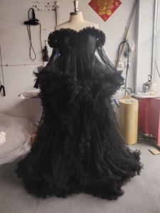 Nuevo <span class=keywords><strong>Vestido</strong></span> de Fotografía para Embarazadas, <span class=keywords><strong>Vestido</strong></span> de Maternidad sin Espalda, <span class=keywords><strong>Vestido</strong></span> Largo con Capa para Sesión de Fotos de Mujeres Embarazadas - Product Image 3