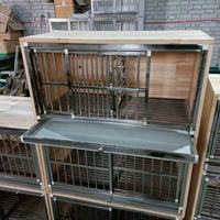 Cage à pigeons en acier inoxydable et bois massif, cage de reproduction, nichoir, cage d'accouplement, fournitures pour pigeons, spécialisée