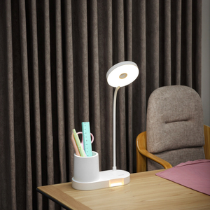 3 Trong 1 Bàn Đèn Không Dây Nhựa Cổ Ngỗng Văn Phòng Nghiên Cứu Cạnh Giường Ngủ Có Thể Sạc Lại Cảm Ứng Bàn Đèn Với Chủ Bút Ánh Sáng Ban Đêm - Product Image 2
