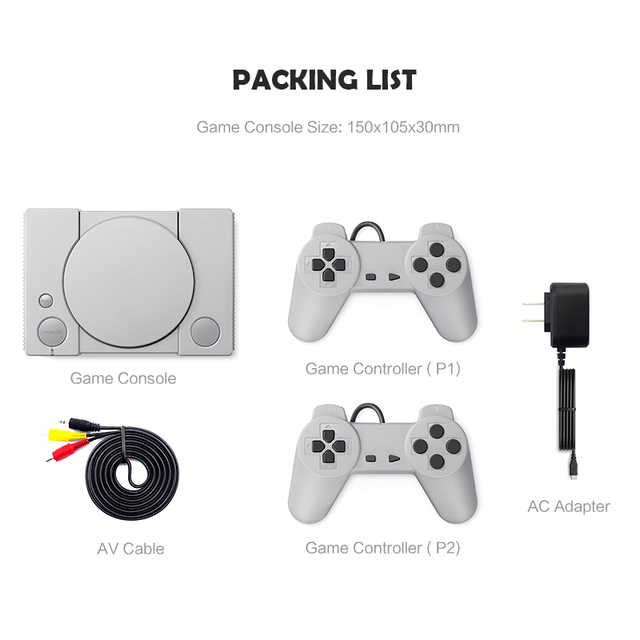 Built-in Game 620 Game in One 8 Bit Double Gamepad Support AV Output Mini Family TV Retro Video Game Console