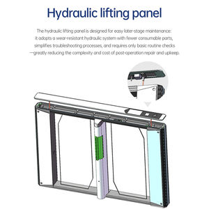Entrance <b>Security</b> Turnstile Door Access Turnstile with Face Recognition Outdoor Pedestrian Access Turnstile Gate for Metro - Product Image 2