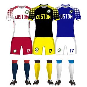 2022 nuevo conjunto de uniforme de fútbol de poliéster transpirable, camiseta de fútbol de equipo de Club más barata para hombres - Product Image 5