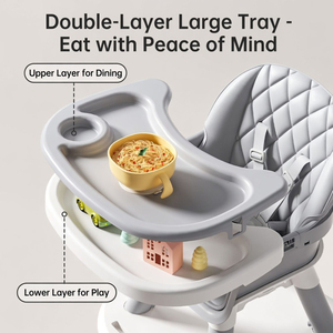 Table d'étude multifonctionnelle 5 en 1 pour enfants, réglable en hauteur, avec chaise à bascule et siège <span class=keywords><strong>rehausseur</strong></span> pour <span class=keywords><strong>repas</strong></span> - Product Image 5