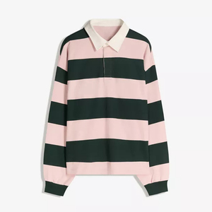 <span class=keywords><strong>Felpa</strong></span> da Rugby <span class=keywords><strong>a</strong></span> manica lunga in cotone 100% oversize, nuovo Design, <span class=keywords><strong>Polo</strong></span> da uomo in maglia peluche <span class=keywords><strong>a</strong></span> righe - Product Image 5
