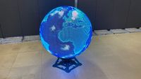 Boule Vidéo LED Personnalisée P2.5 Diamètre 1 mètre Sphère LED Écran LED Forme Irrégulière Affichage LED Contrôle Mobile