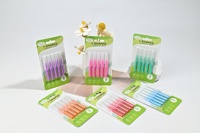 Brosse interdentaire pour soins dentaires à usage orthodontique avec poils en nylon et manche en plastique - Antibactérienne et réutilisable