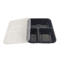 Boîte à Bento antifuite 3 compartiments, récipient à emporter, boîte à Bento en plastique PP de qualité alimentaire avec couvercle, pièces