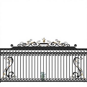 Clôture de jardin en fer forgé de luxe KHP Australia, décoration ornementale faite à la main, clôture de sécurité de haute qualité avec revêtement en poudre - Product Image 1