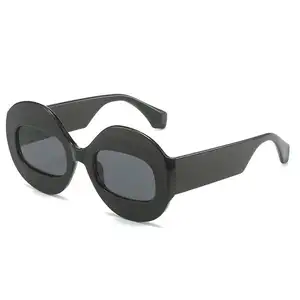 2023 nuovo Hip Hop alla moda occhiali da sole da donna di lusso di marca di design oversize grandi occhiali da sole rotondi da donna