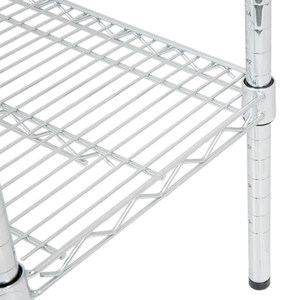 Étagères de rangement super robustes de qualité commerciale, capacité de 800 lb, 5 niveaux, étagère de présentation en fil métallique réglable - Product Image 5